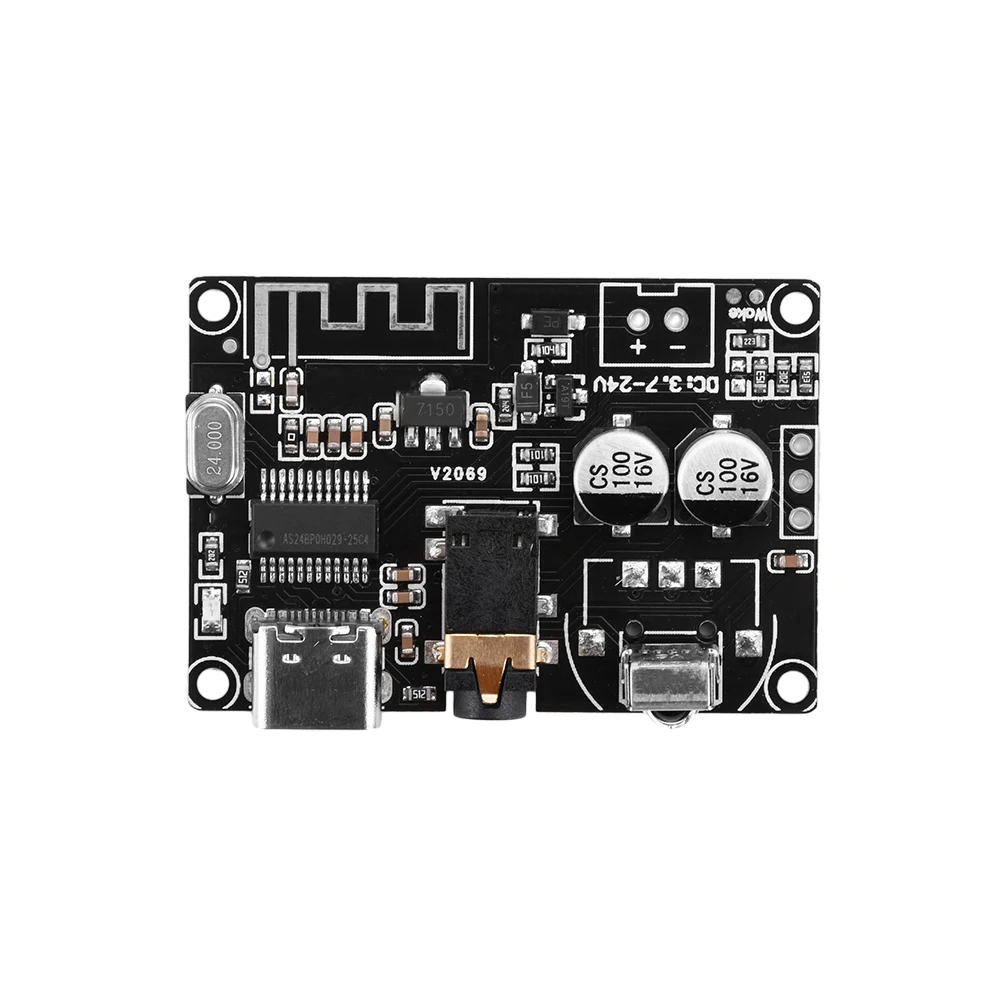 Audio decoding board Bluetooth 5.0 Audio Decoding Board DC3.7-24V Sound Receiver Module Stereo Decoder Remote Control