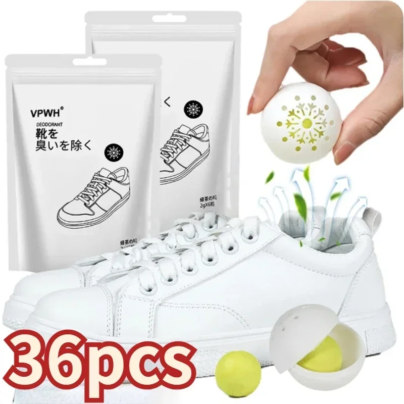 Deodorizer Freshener Balls For Shoes Multifunction Jasmine Scent Fresheners Footwear Shoe Closet Toilet Deodorization 36/1PCS
