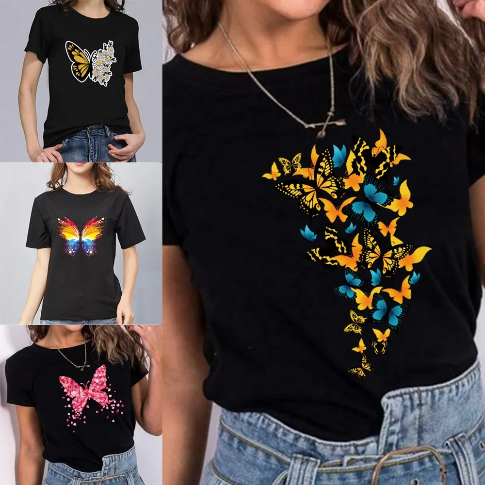 Tracey | Women's Cute Aesthetic Butterflies Art Print Shirt main image 1