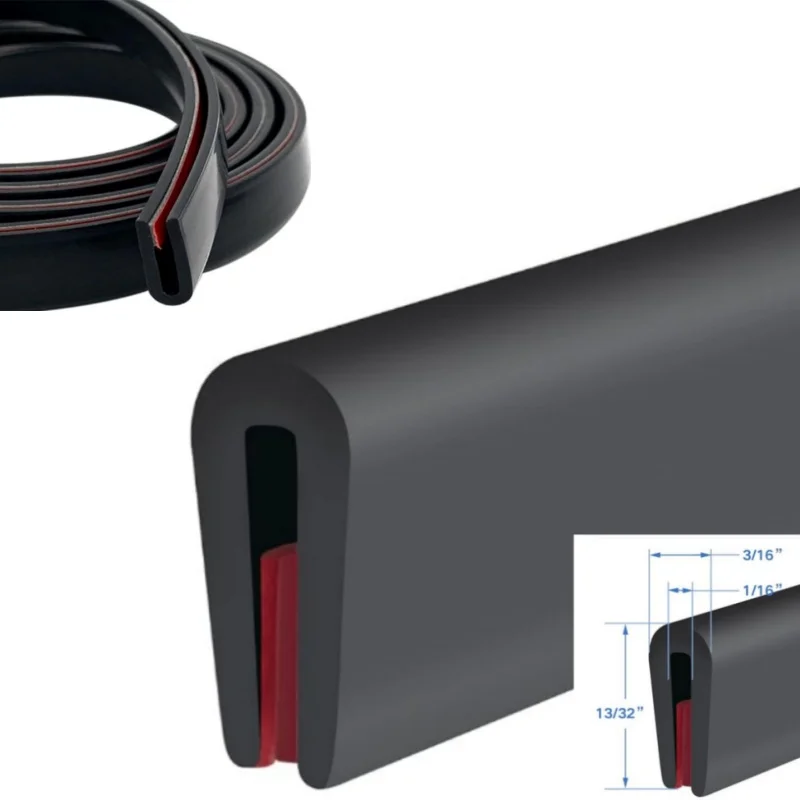 300cm U-Shape Car Door Edge Protector Strip Trim Rubber Guard Seal Anti Oil Seal Edge Shield Encloser Car-Styling Door Seal 5