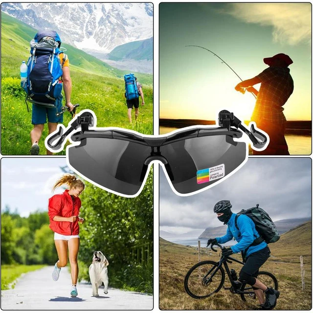 Adjustable Tac Outdoor Polarized Fishing Glasses Hat Visors Sport Clips Hat  Clip On Sunglasses For Biking Hiking Golf Eyewear - AliExpress