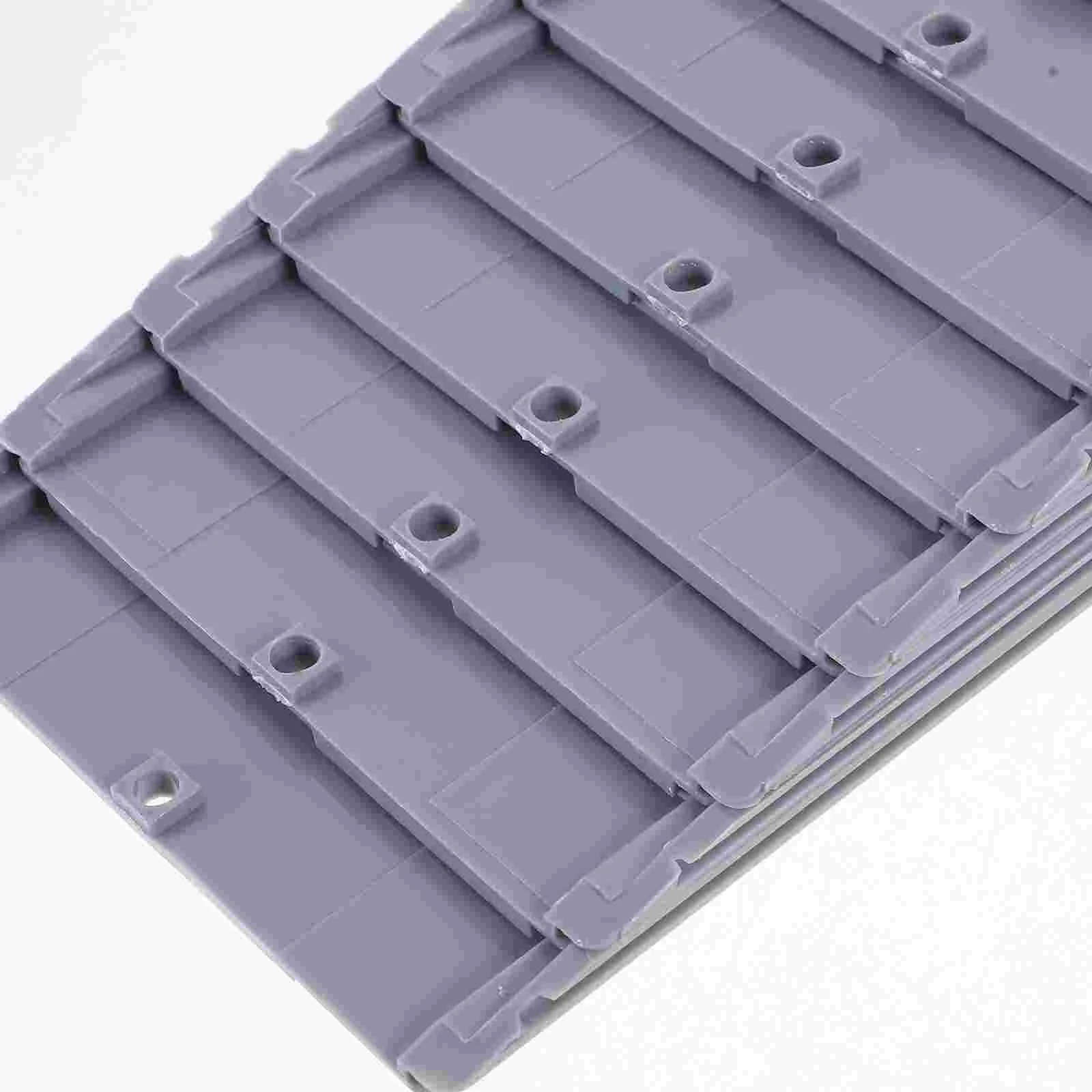 Attendance Card Holder Material Document Plastic Information Cards Storage Rack Wall-mounted Office White Warehouse Work