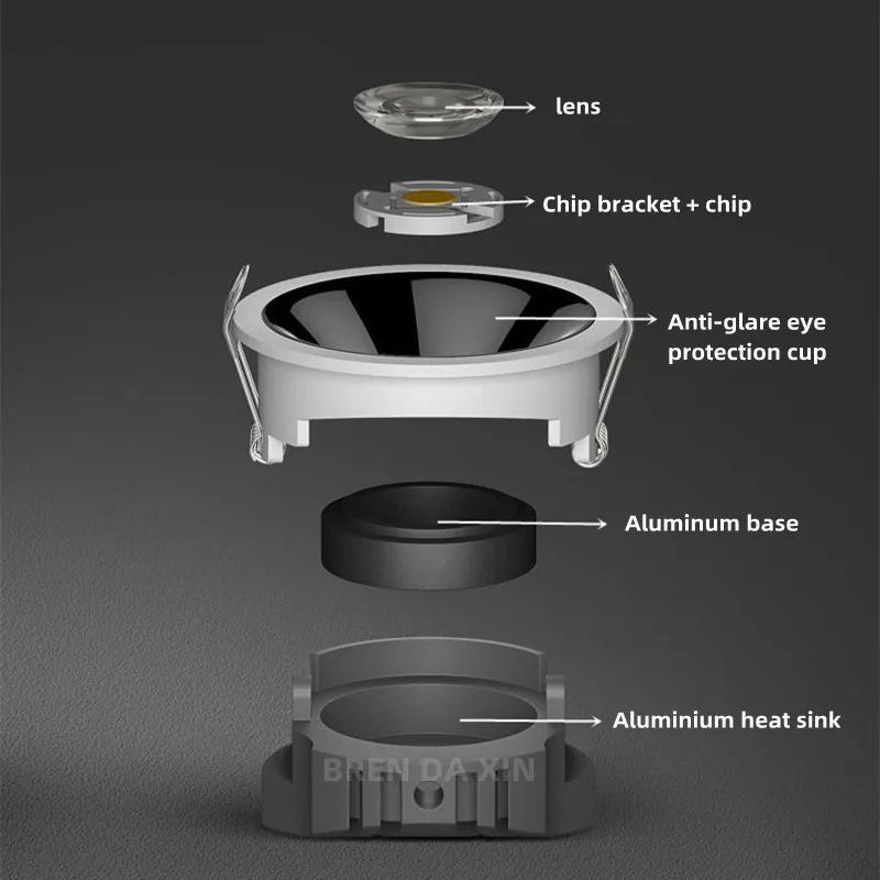 Dimmable LED Downlight COB Spotlight AC110V-220V