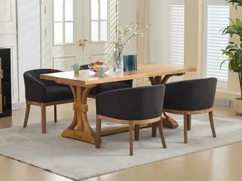 Farmhouse Barrel Dining Chair 1