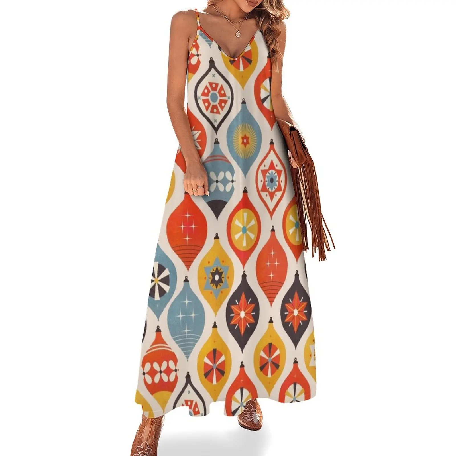 

Christmas Tree Decorations Sleeveless Dress dresses with long sleeves Long dress woman dresses for womens 2024