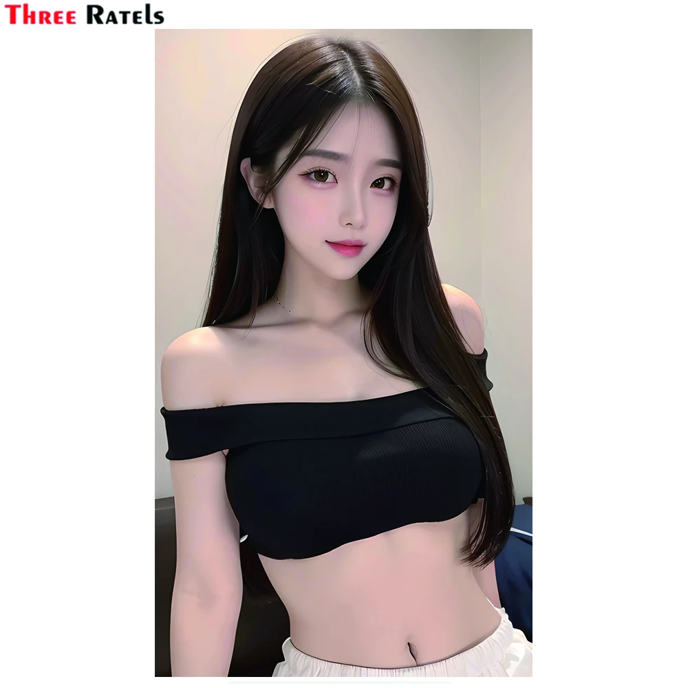 

Three Ratels WF243 Sexy Big Chest Anime Gir Wall Sticker For laptop Luggage Bedroom Wall Home Decor