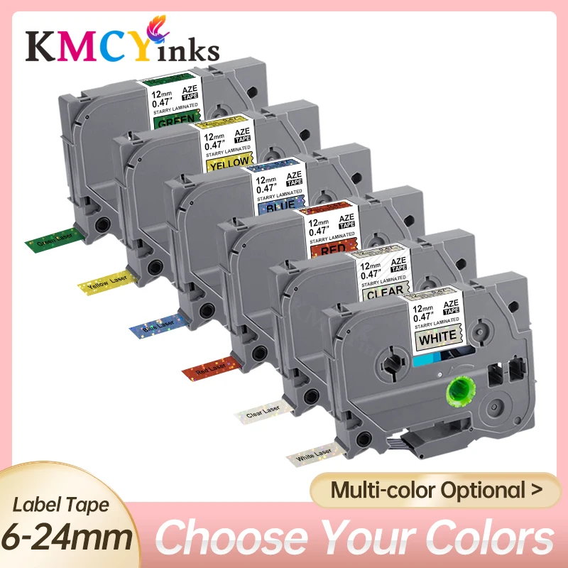 

KMCYinks 1pack TZe-231L1 731L1 Compatible for Borther P-Touch Laser Checkered tape Label Printer PT-H100 Colorful Sparkling tape