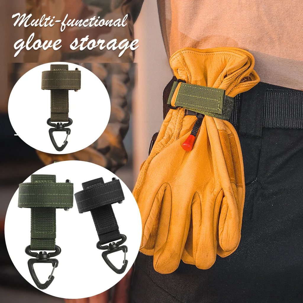 MultipurposeCarabinerNylonHookWorkGlovesFlashlightBeltClip