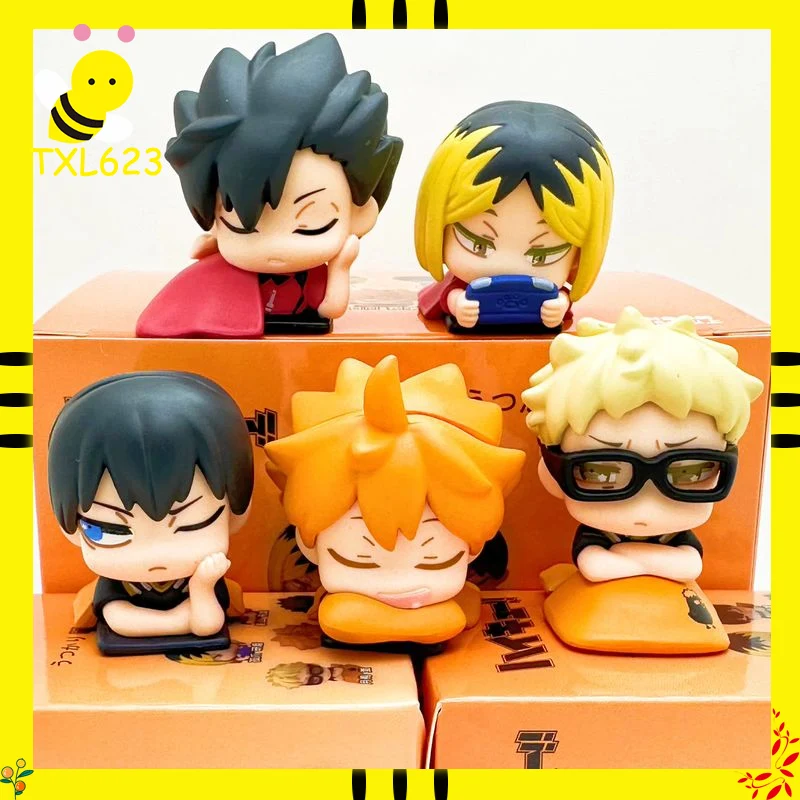 Haikyuu!! Sleep Series Collectible Anime Figures Featuring Hinata Shoyo, Kei Tsukishima, Kozume Kenma & Tetsurou Kuroo