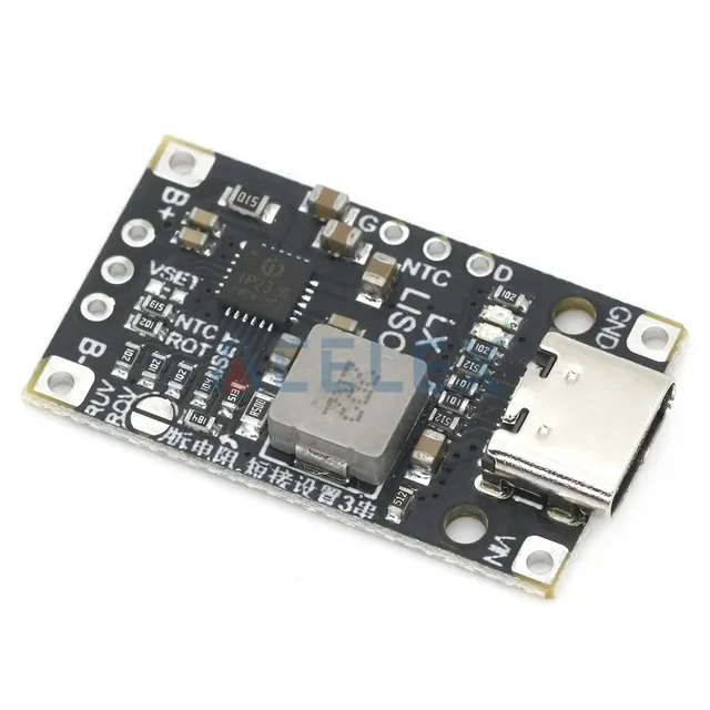 2S 3S Type-C USB BMS 15 Вт 8,4 В 12,6 В 1,5 А Модуль повышения зарядки литиевой батареи со сбалансированной поддержкой Быстрая зарядка с индикатором 4