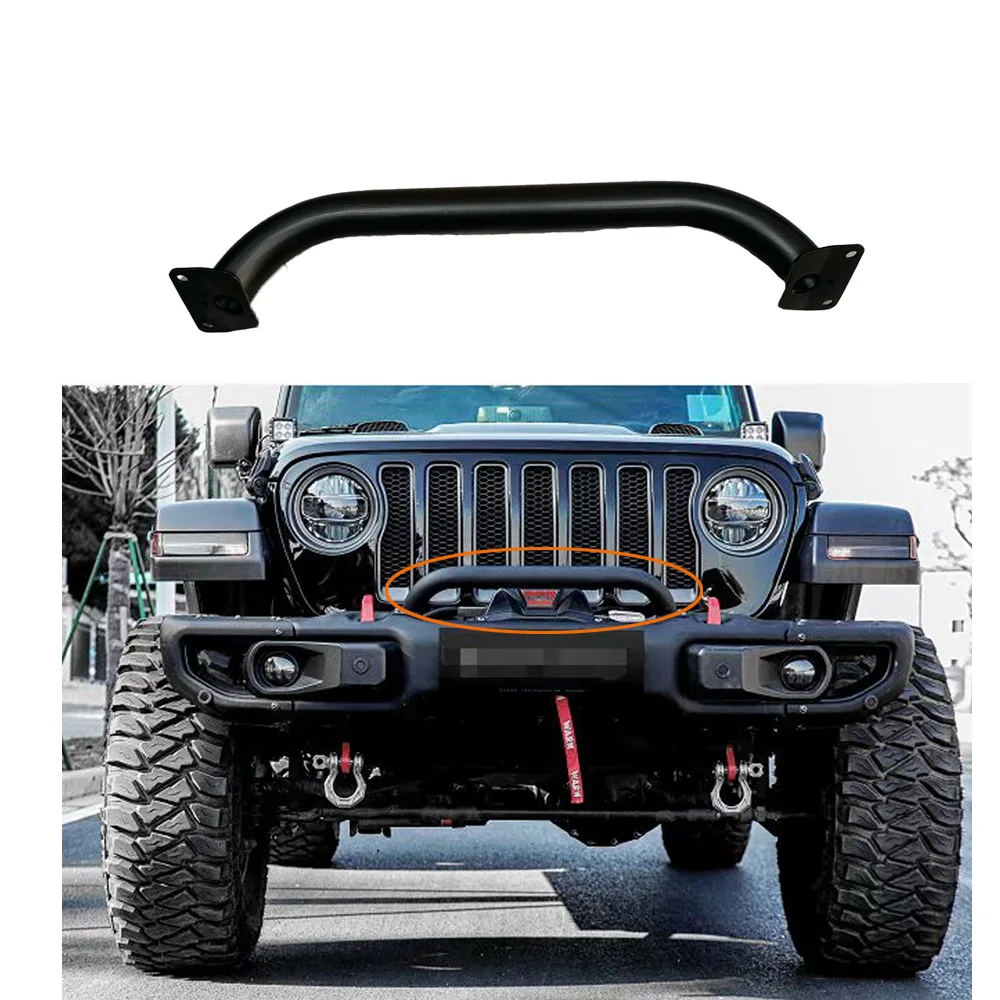 Pare-buffle En Acier Inoxydable Pour Jeep Wrangler JL 2018-2023 - Modèle 10e Anniversaire