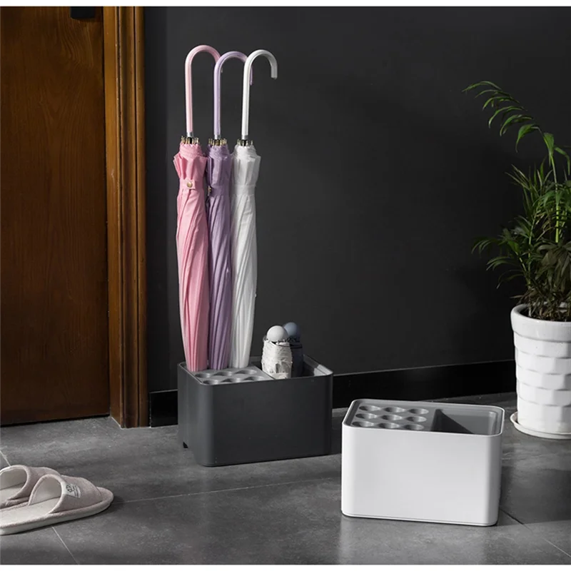 Umbrella Rack-Home Organizer For Long And Short Umbrellas With Water Drainer, Ideal Rain Gear Storage Solution-AC82