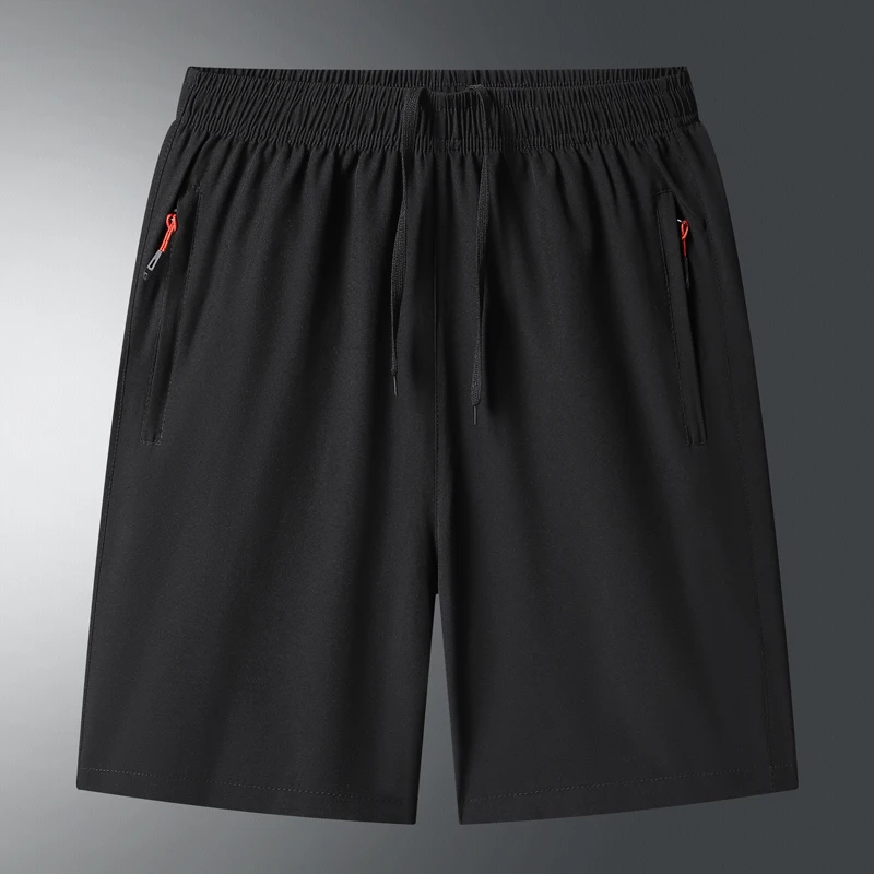 

New Shorts Men's Summer Slacks Loose Solid Color Beach Pants Sports Men's Knee Length