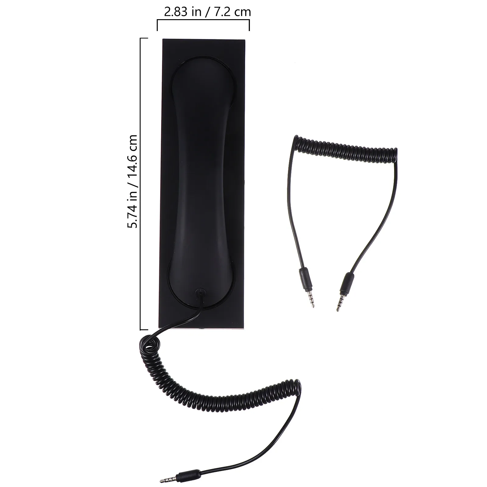 1Pcs 레트로 핸드폰 핸드셋 모바일 폰 태블릿 노트북 USB 오디오용 크리 에이 티브 안티 스키드 반투명 질감 전화 수신기