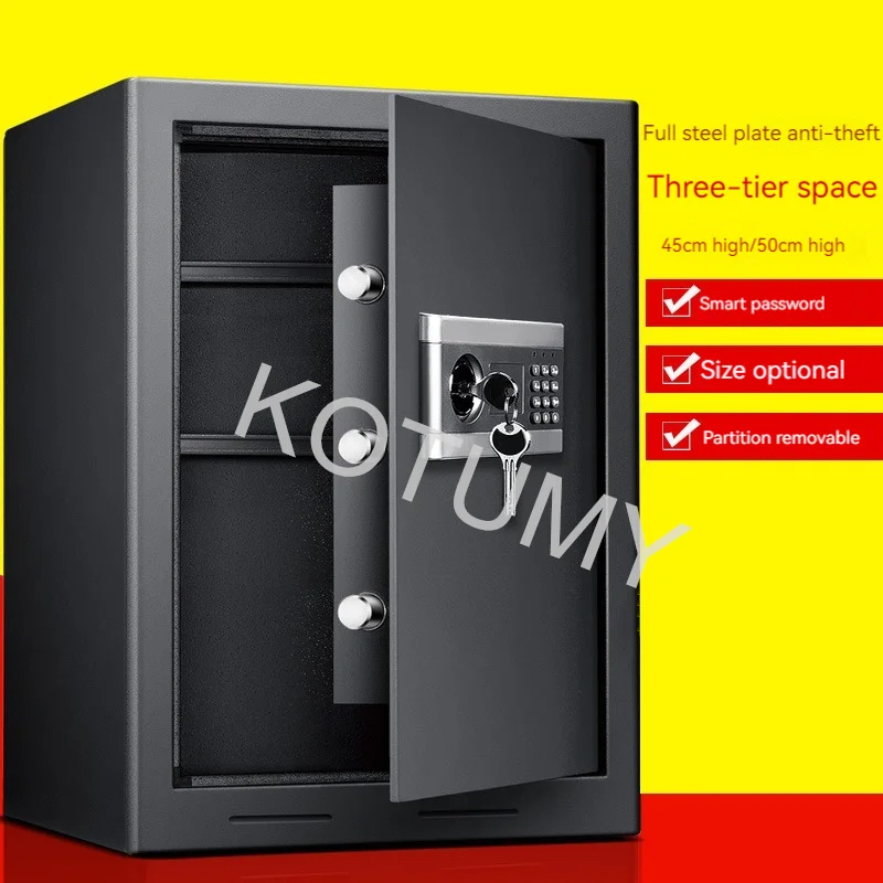 Digital Safe Cabinet Security Box Fireproof Waterproof Lock Box Document Safe Box Metal Office Storage Steel Safety Cabinet 2