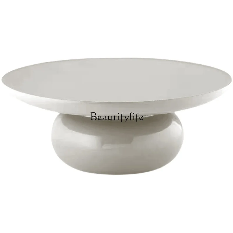 

Персонализированный кофейный столик, креативный и слегка роскошный крашеный круглый стол для дивана