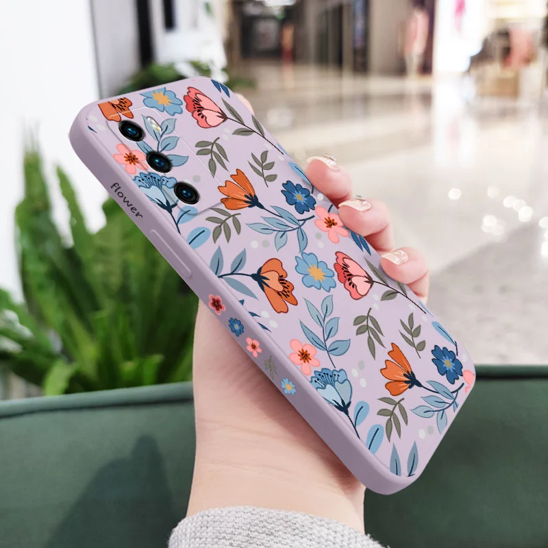 Blue Garden Liquid Silicone Phone Case