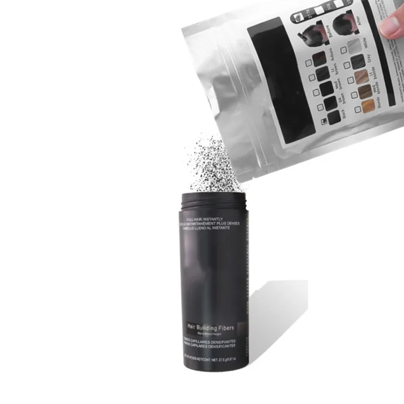 Hair Powder 50g Hair Fiber Keratin Thickening Spray Hair Building Fibers Bag Loss Products Instant Wig Regrowth Powders Refill Bag