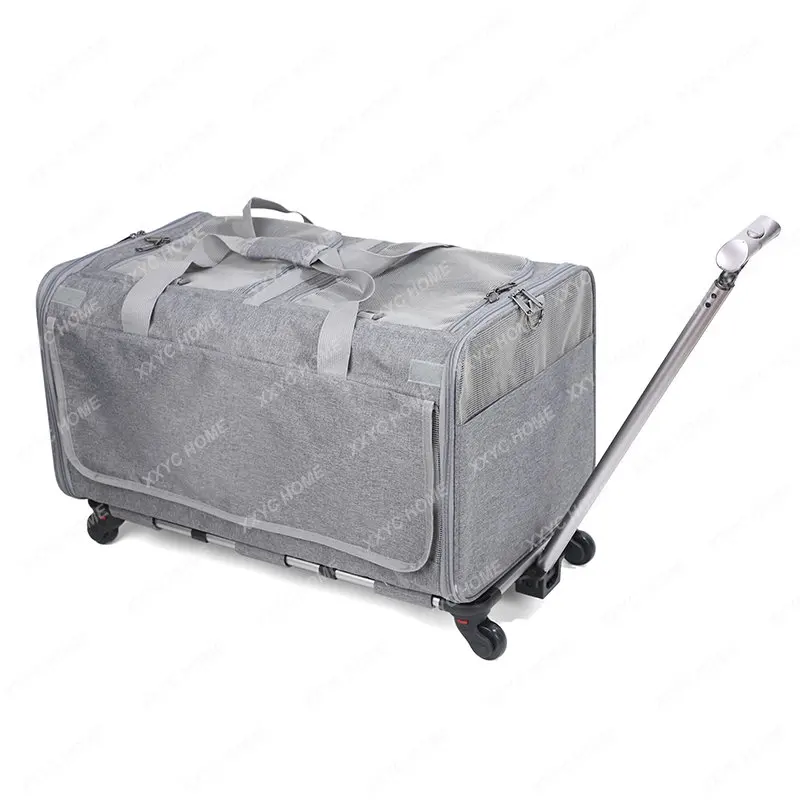 

Cat Bag Portable Large Capacity Two-Layer Multi-Cat Carrying Cage Summer Breathable Small Dog Dog Pet Trolley Case