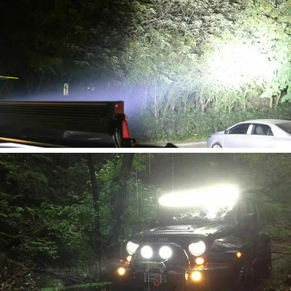 12V waterproof DRL high-beam headlights 6 LED 18W car work lights for SUVs trucks trailers off-road fog driving headlamp bulbs