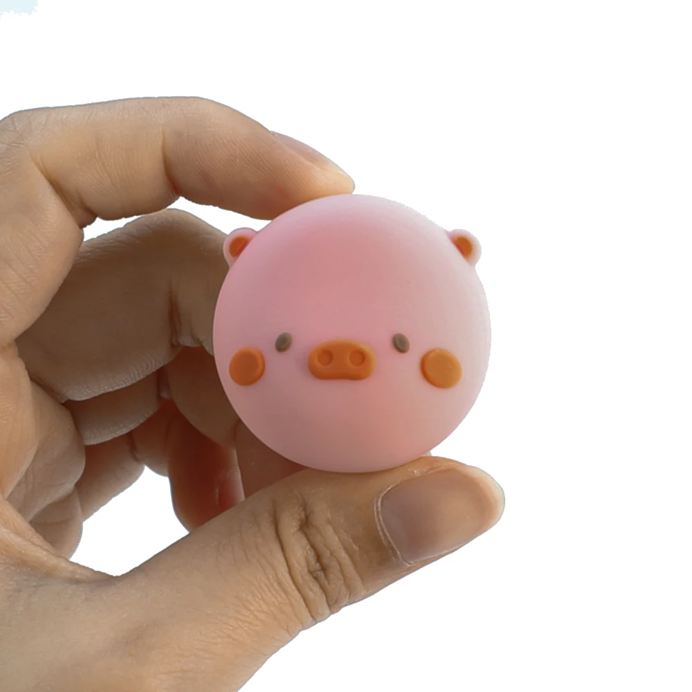1 PCS Pink Little Pig Wax Container Cosmetic Bottle Sample Empty Bottle for Make Up Girls Gifts Portable Pill Box Dispenser