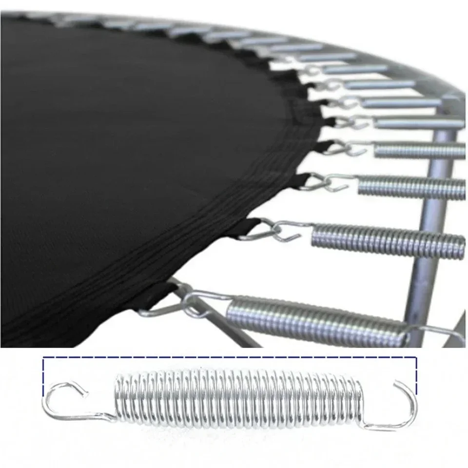 Kit 24 Molle Di Ricambio Per Trampolino Da 17,8 Cm (7") In Acciaio Zincato, Con Gancio A T Per Installazione Facile, Resistenti Alla Ruggine
