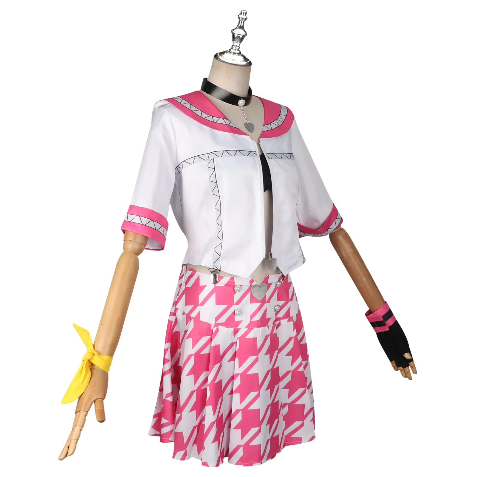 Persona 4: Rise Kujikawa | Pink School Uniform Cosplay Costume 21 Persona 4 Rise Kujikawa Sailor School Uniform Cosplay Costume