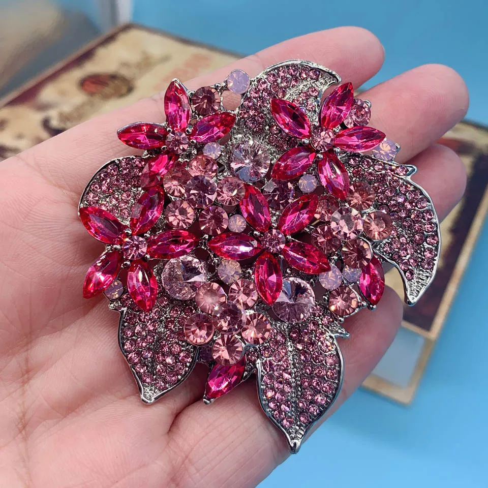 Blucome Cubic Zirconia Flower Brooch Pin Elegant Wedding Accessory For Women,  Pearl Hijab Pins, Bridal Bijoux From Bangdaotiehe, $18.35