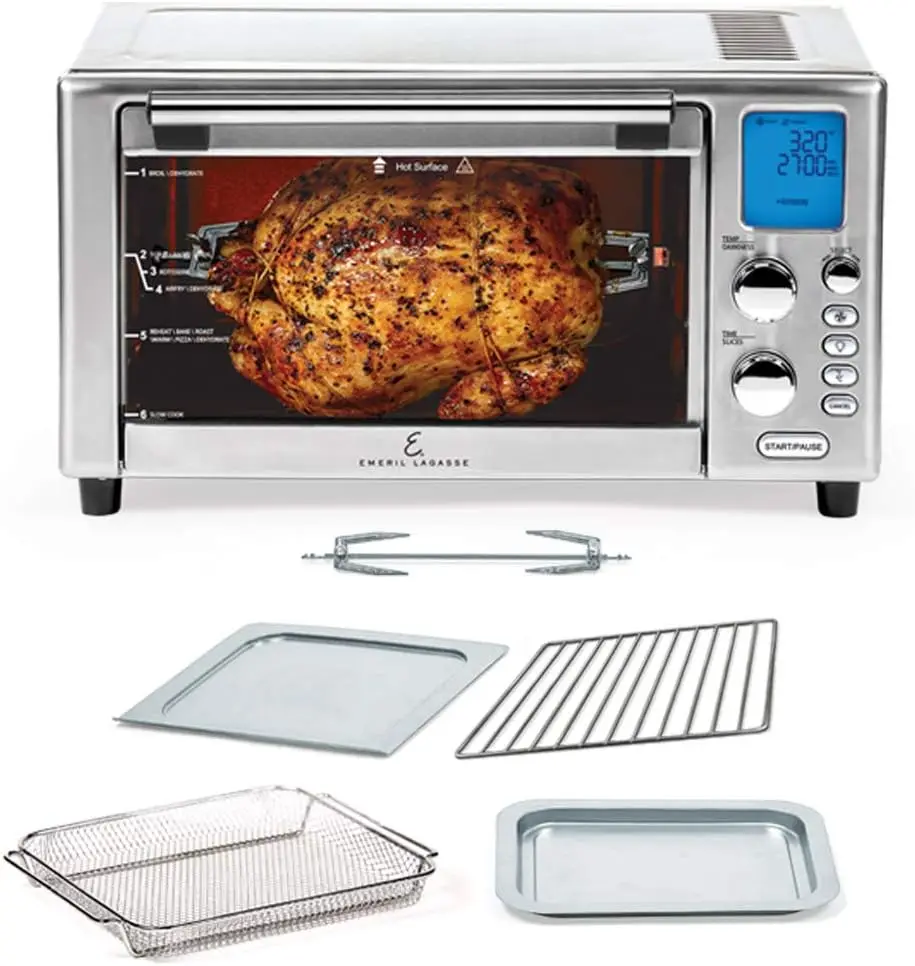 Lagasse Everyday 360 Air Fryer, 360&deg; Quick Cook Technology, XL capacity,12 Pre-Set Cooking Functions including Bake, Roti