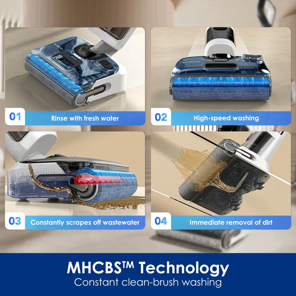 Bezprzewodowy odkurzacz na mokro i sucho Tineco Floor One