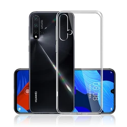 Slim Transparent Crystal Silicone Clear TPU Phone Case for Nova 5i Pro (Clear)