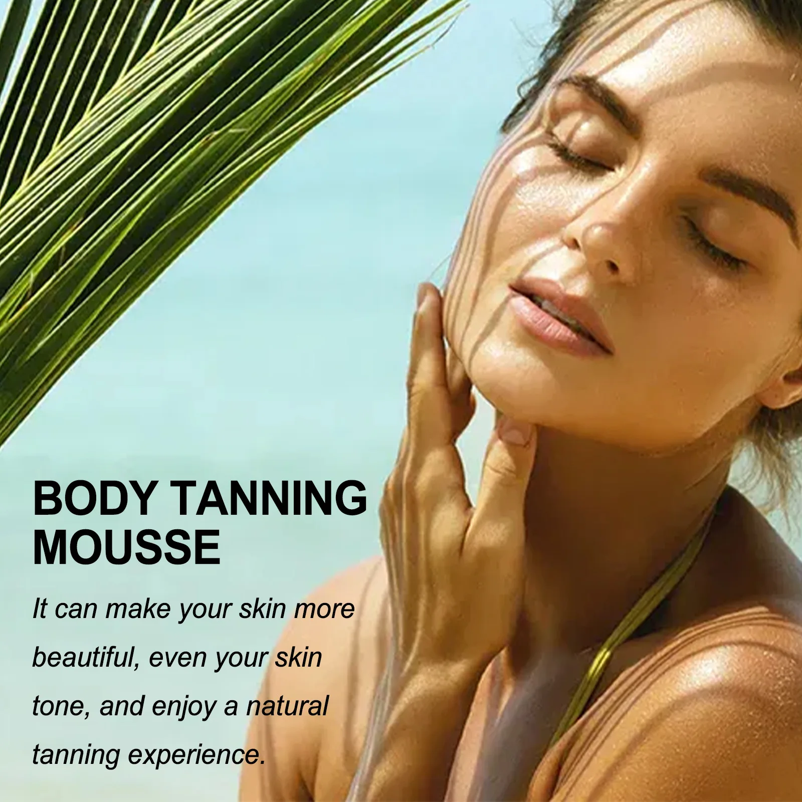 Tanning Spray Accelerate Darker Natural Sunless Booster Solarium Hydrating Smooth Long Lasting Sunbathing Bronzer Tanning Mousse
