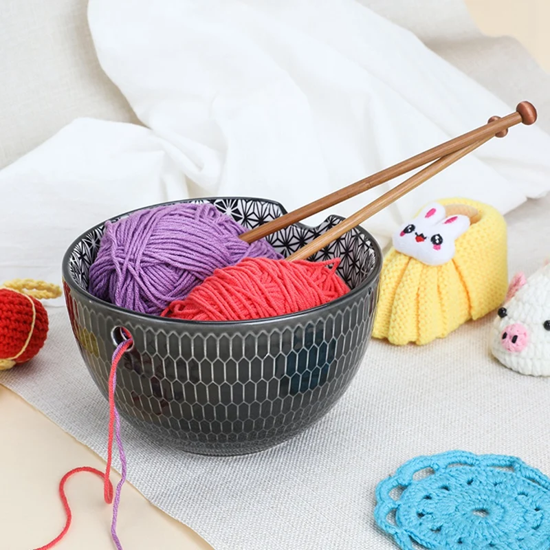 12 Styles Yarn Storage Knitting Bag Large Yarn Knitting Tote Bag For  Crochet Hooks and Knitting Needles Yarn Balls