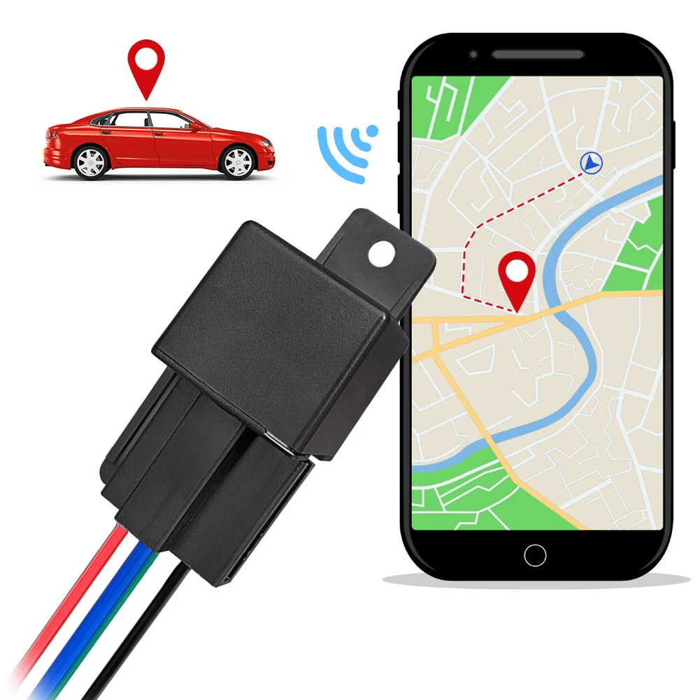 Car Tracking Relay GPS Tracker Device GSM Locator Remote Control Anti