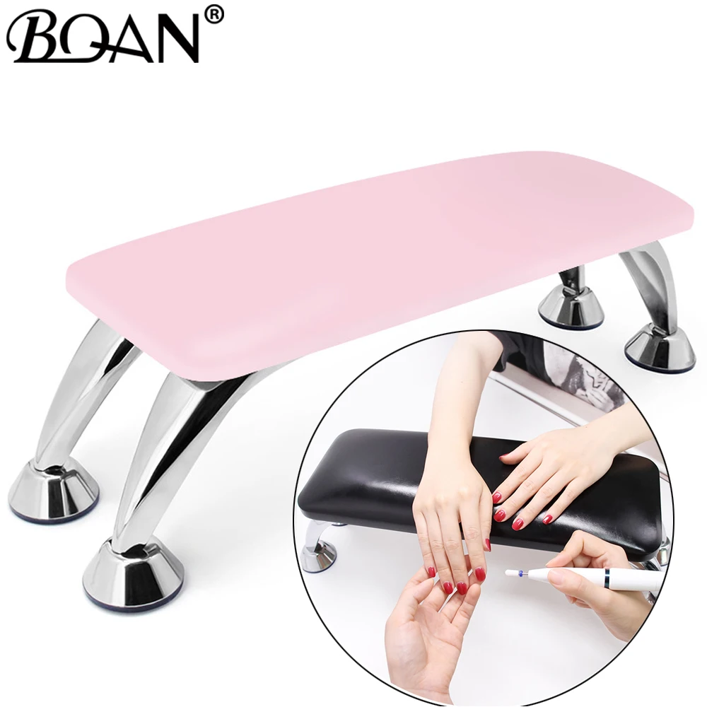 Bqan Leather Nail Hands Holder Arm Rest Manicure Hands Cushion Stand