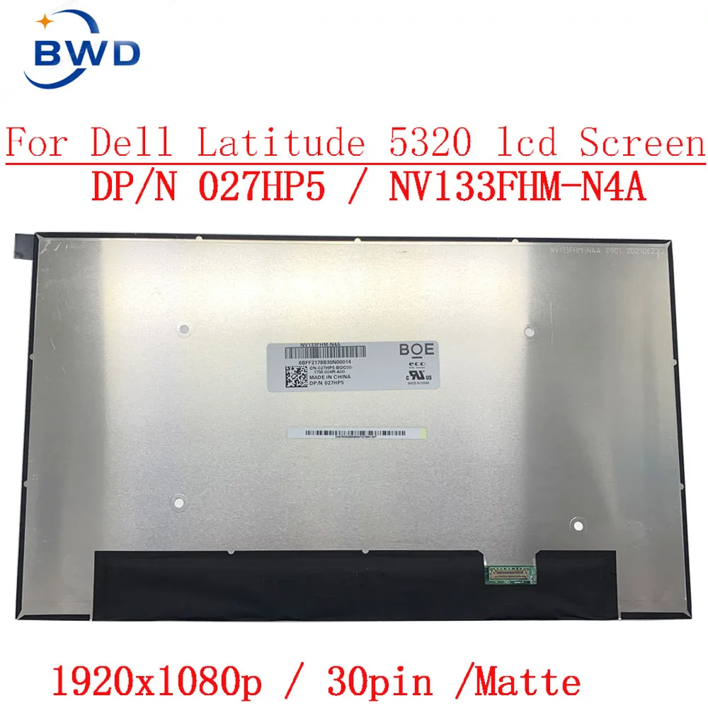para Dell Latitude 5320 3330 3340 30 Pinos Edp 1920 × 1080 027hp5 Nv133fhm-n4a