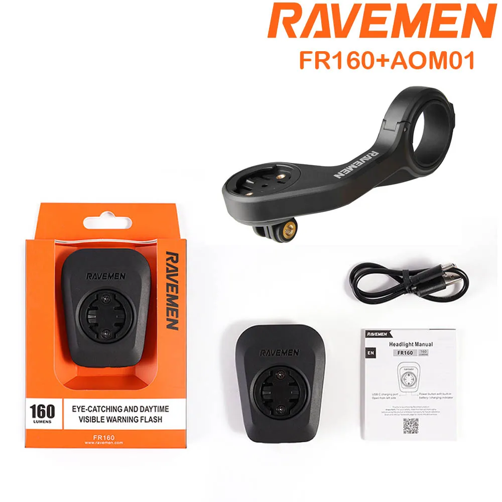 Ravemen Luce Anteriore Led FR160 Per Staffa GPS garmin