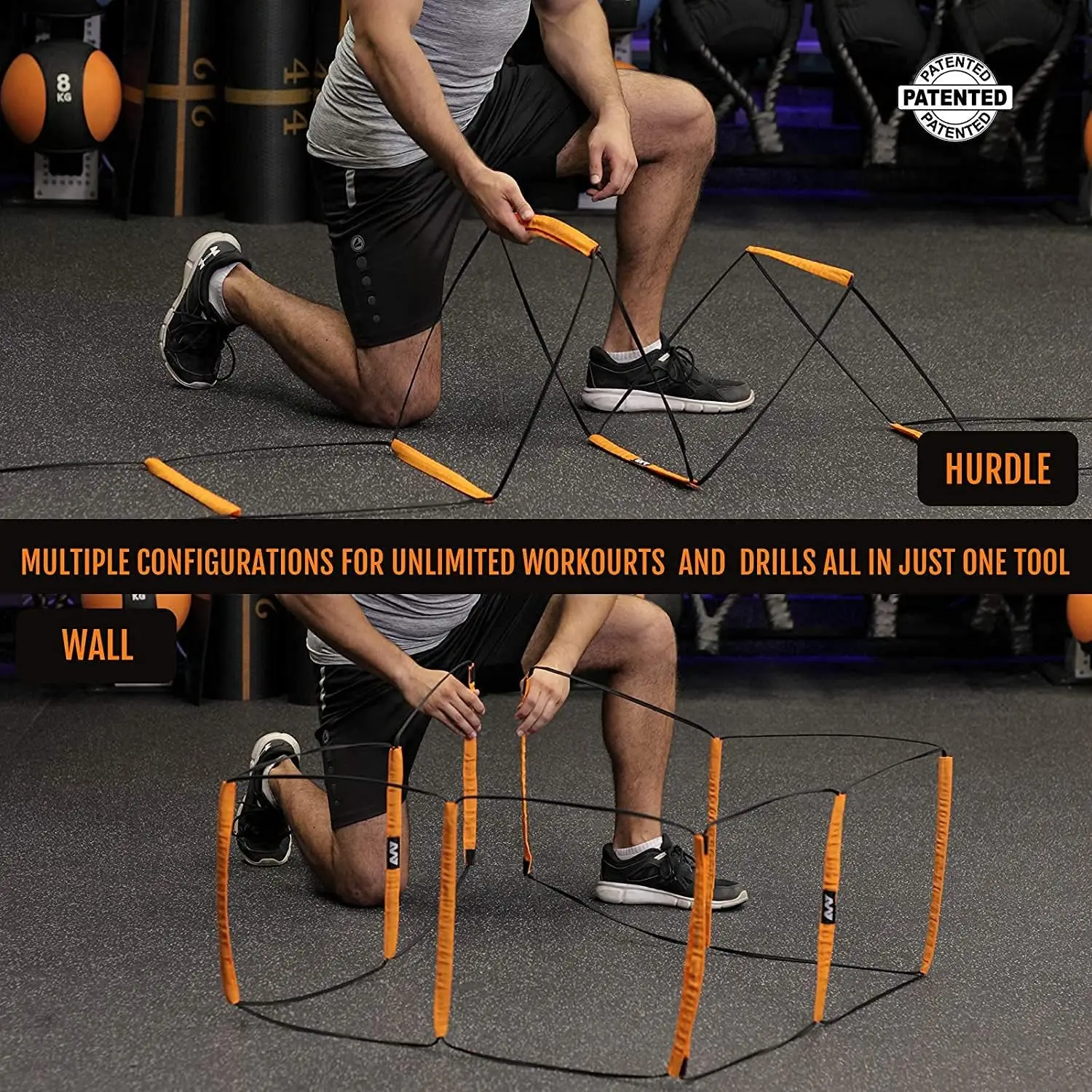 Foldable Agility Ladder Soccer Football Training Equipment Jump Speed Coordination Footwork Ladder Carry Bag For Kid Adult