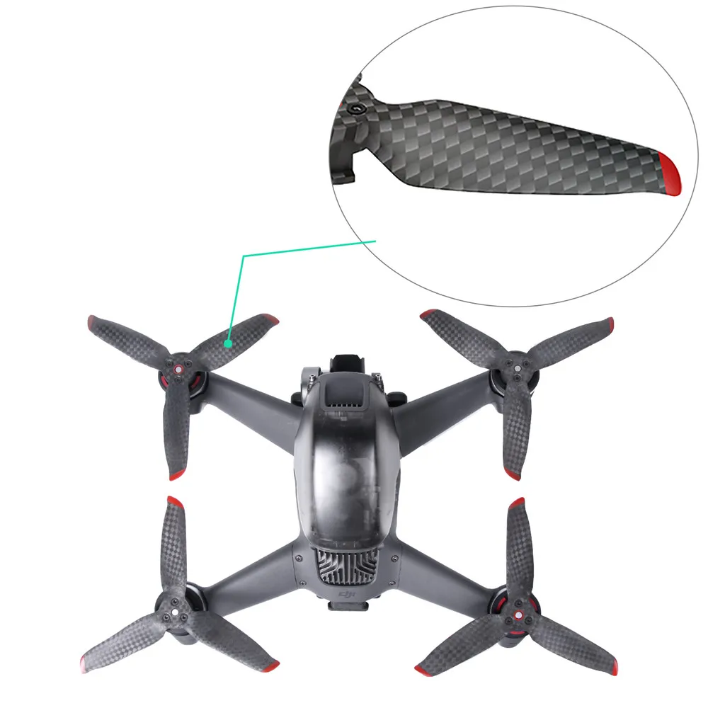 Carbon Fiber Propeller for DJI FPV Drone Accessories High Hardness High Strength Low Noise Quick Release Replacement Blade