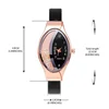 Elegant Women Crystal Oval Dial Quartz Wrist Watches Lady Leather Strap  Casual Watch Gift 6