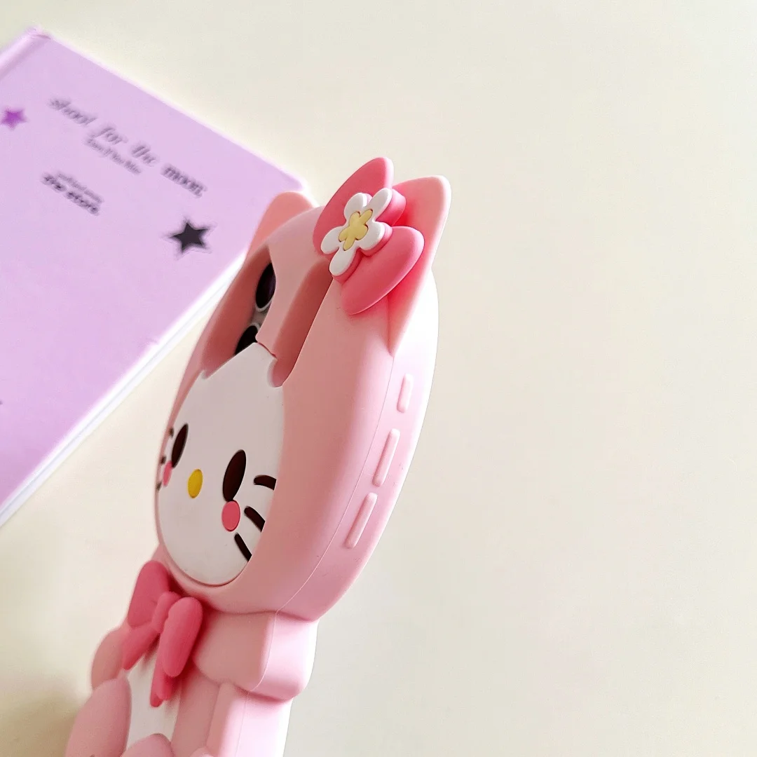 Bowknot Kitty Cat 3D Silicone Soft Phone Case - Protective Cover