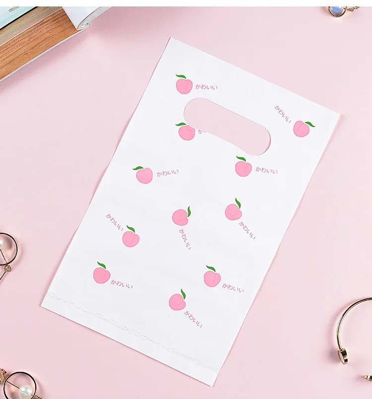 25 teile/los Kleine Gänseblümchen Transparente Plastiktüte Hübsche Mini Gemischte Muster Schmuck Ohrring Schmuck Geschenk Tasche Einkaufstasche – Detail 10