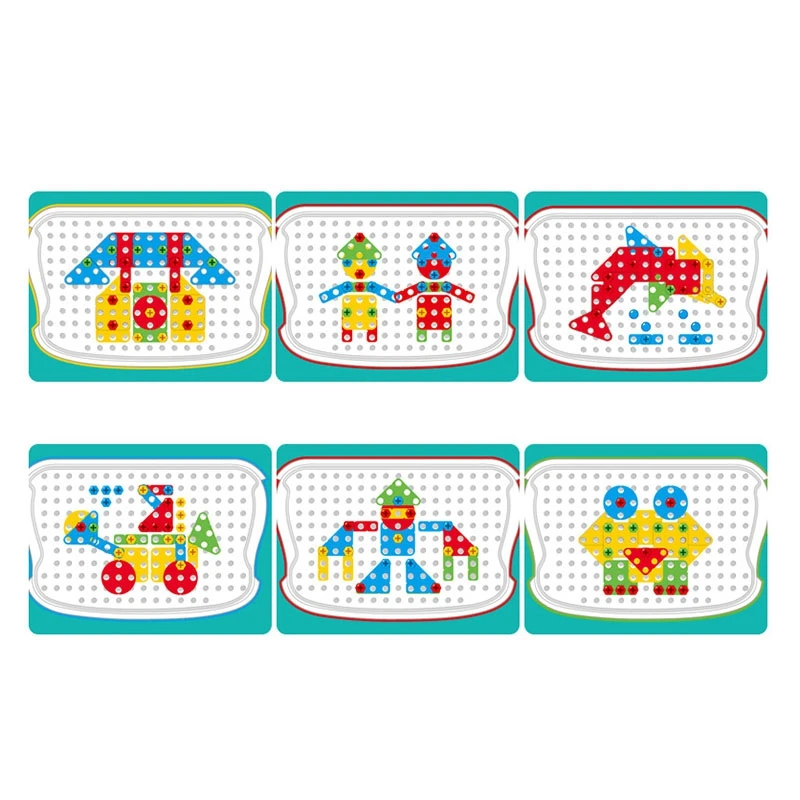 -어린이 전기 드릴 장난감 DIY 교육 퍼즐 장난감 어린이 드릴 너트 스크루 드라이버 조립 도구 모델