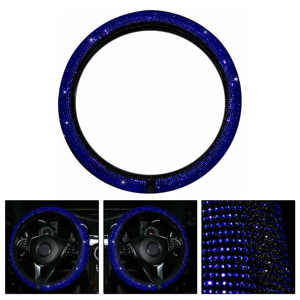 Rhinestone Car Cover Steering Wheel 14.5-15\\\\\\\