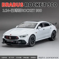 1:24 Mercedes-Benz BRABUS ROCKET 900 Street car version Alloy Metal Diecast Car Model Sound Light Car Collection Kids Gift Toys 1
