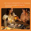 Desktop Range Hoods with Atmosphere Light Humanized Design Household Portable Mobile Mini Hot Pot Barbecue Cooker Hood 2