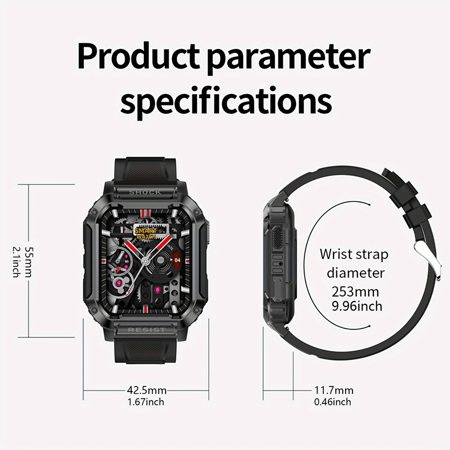 Smart Watch Wireless Calling/dial Multi Sport Mode Sports Watches Wallpaper For /Andriod