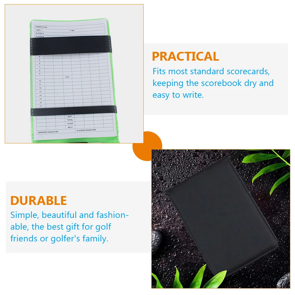 Golf Score Book Golfs Notepad Score card Holder Books Cover portabe Golfing tool multiuse outdoor Sports supply 5