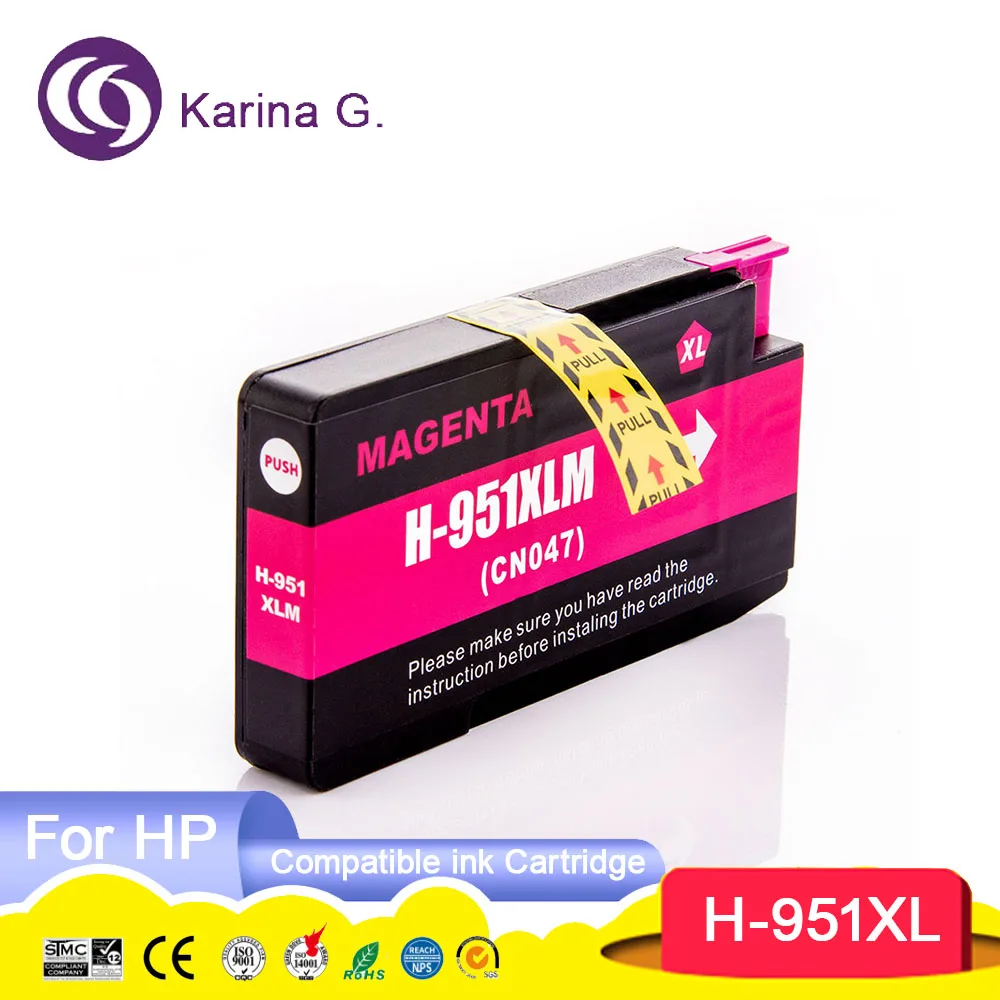 950XL 950 951 XL 951XL Premium Color Compatible InkJet Ink Cartridge For 950 For