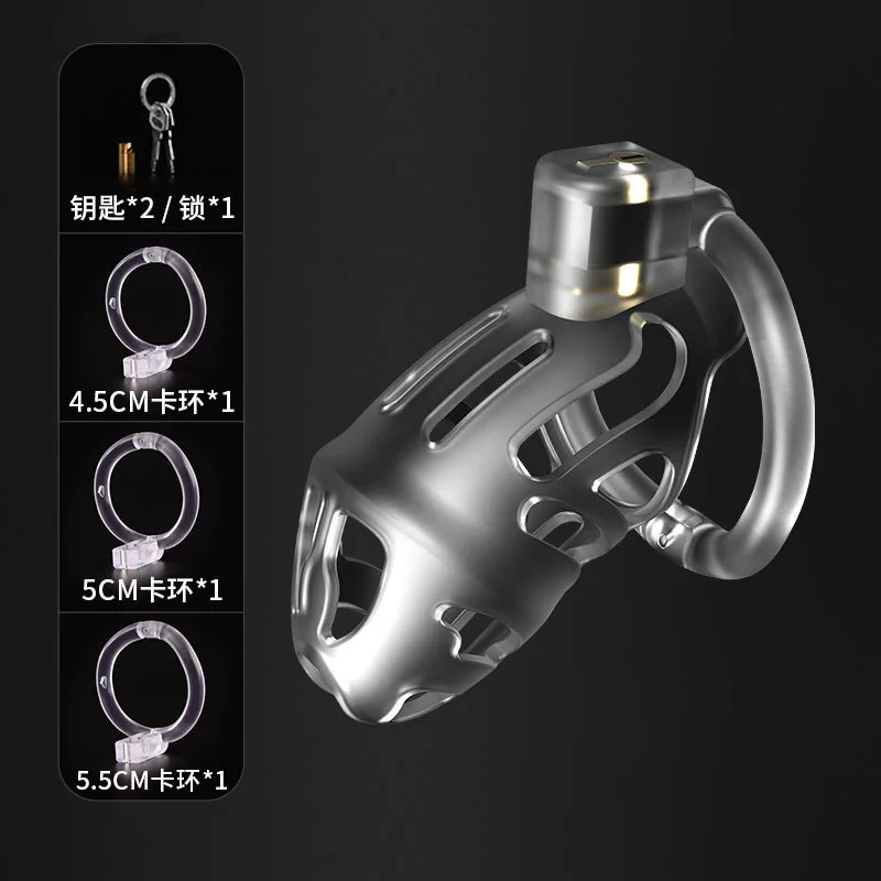 Penis Chastity Cage Sextoy Men Resin Male Chastity Cage Anti Removal Imprisonment Penis Chastity Lock Bondage to Prevent Cheating Sex Abstinence Toy